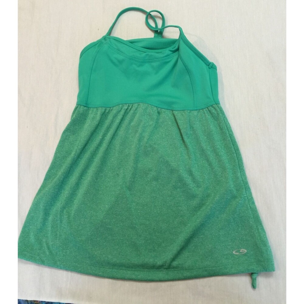 CHAMPION LOOSE WOMENS ATHLETIC TANK TOP WITH BUILT BRA SIZE S